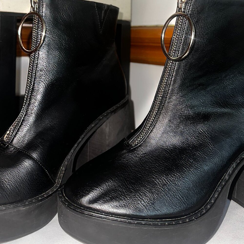 Black Ankle Boots - Picture 5 of 6